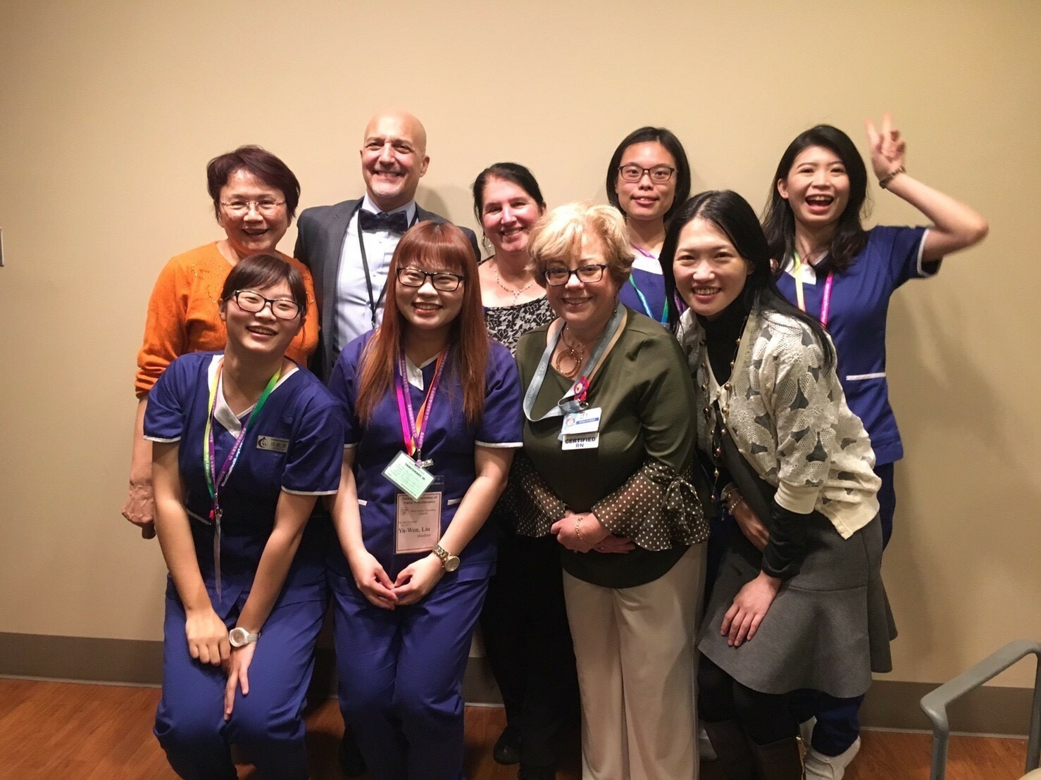 大葉大學護理系學生在外國朋友帶領下，參訪美國紐約州 Phillips  School of Nursing at Mount Sinai Beth Israel
