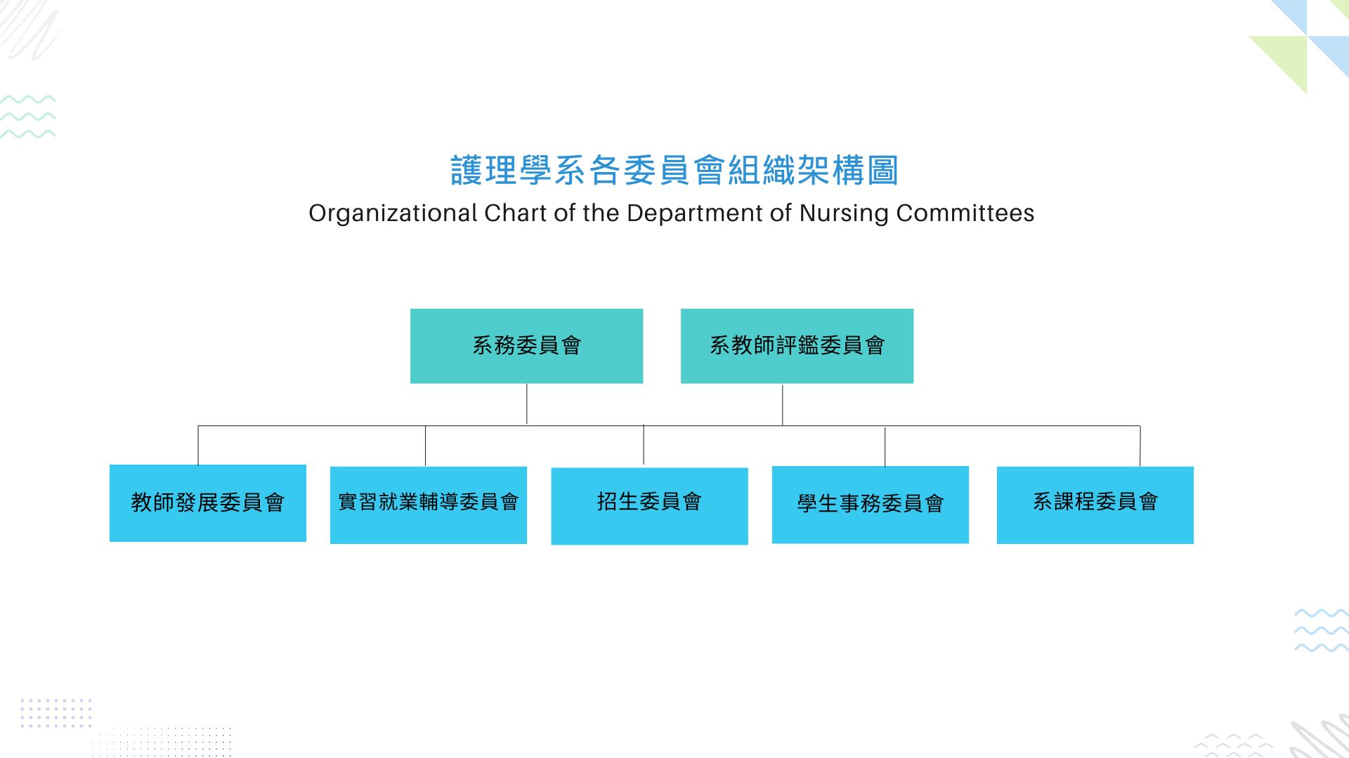 大葉大學護理系組織圖